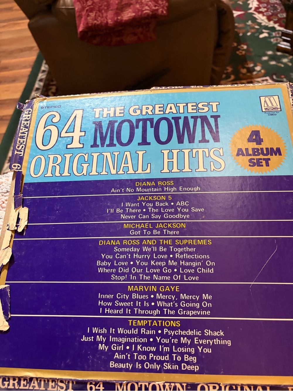 Motown 64 Greatest Original Hits 4-Album Set - Blue/Purple